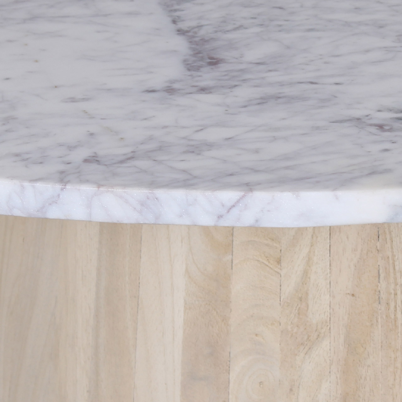 Eline Mango Wood Base Marble Top Dining Table