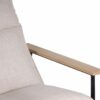 Ellery Metal Wood Fabric Arm Chair