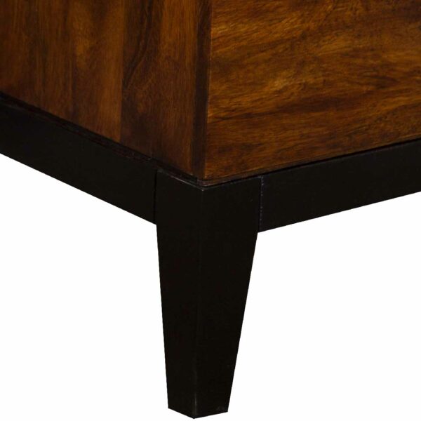 Evoke Mango Wood 2 Drawer Bedside Table