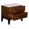 Evoke Mango Wood 2 Drawer Bedside Table