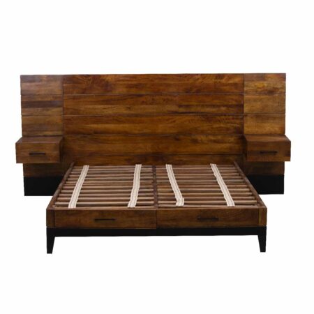 Evoke Mango Wood Queen Bed Mattress 60x80