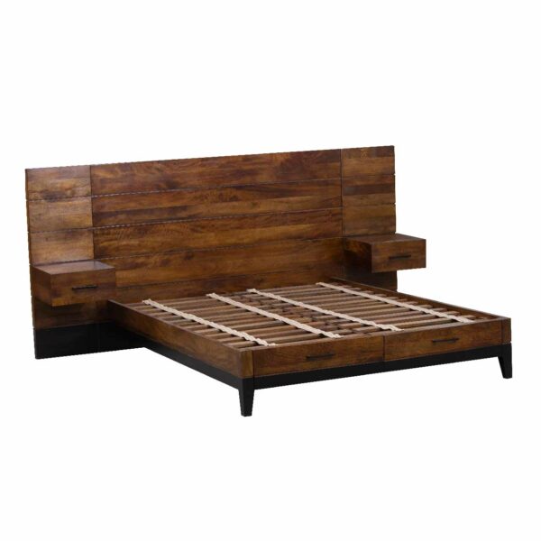 Evoke Mango Wood Queen Bed Mattress 60x80