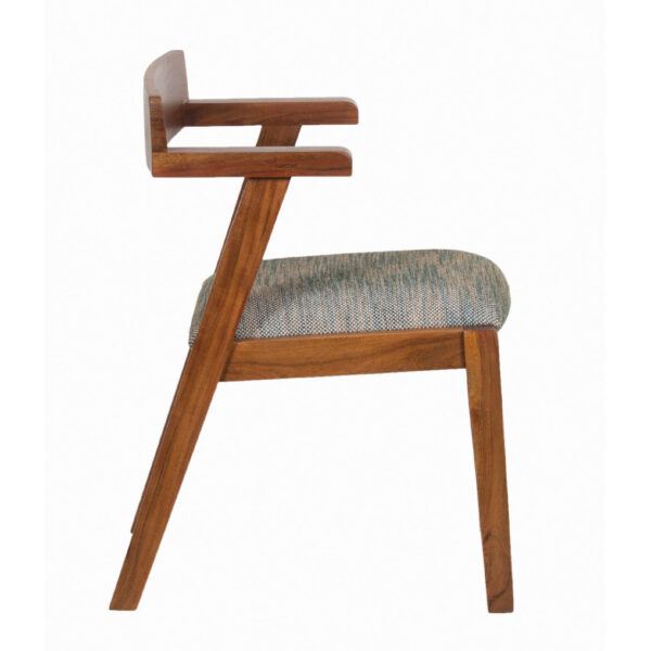 Faelyn Acacia Wood Fabric Arm Chair