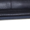 Fantoni Blue Buff Leather Sofa With SS Legs