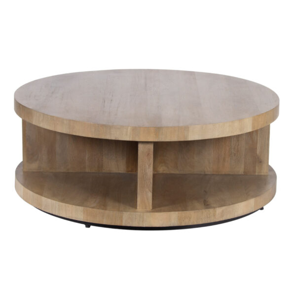 Fens Round Mango Wood Coffee Table