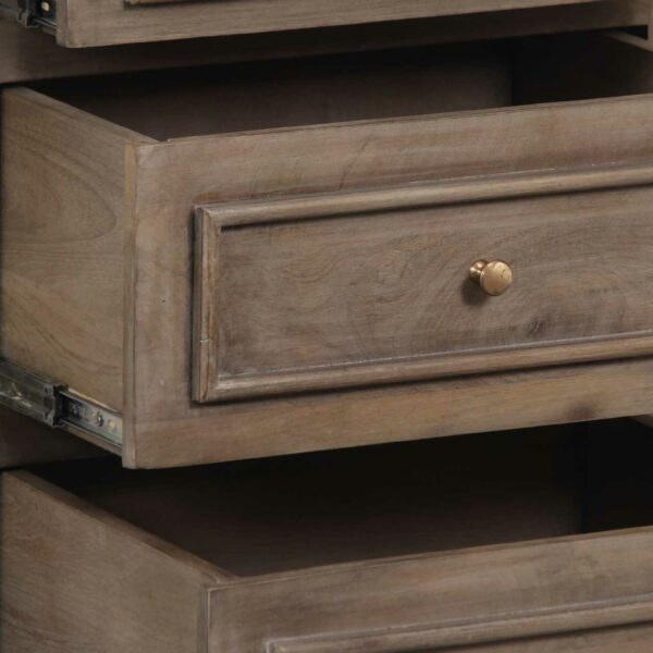 Florence Mango Wood 3 Drawer Nightstand