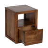 Folsom Acacia 1 Drawer Side Table Small