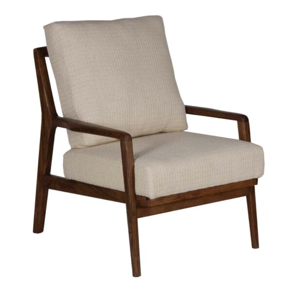 Gala Acacia Wood Fabric Arm Chair