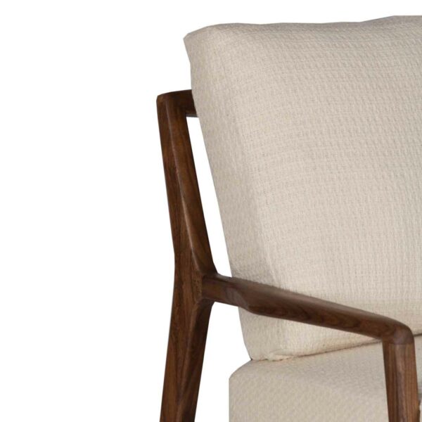 Gala Acacia Wood Fabric Arm Chair