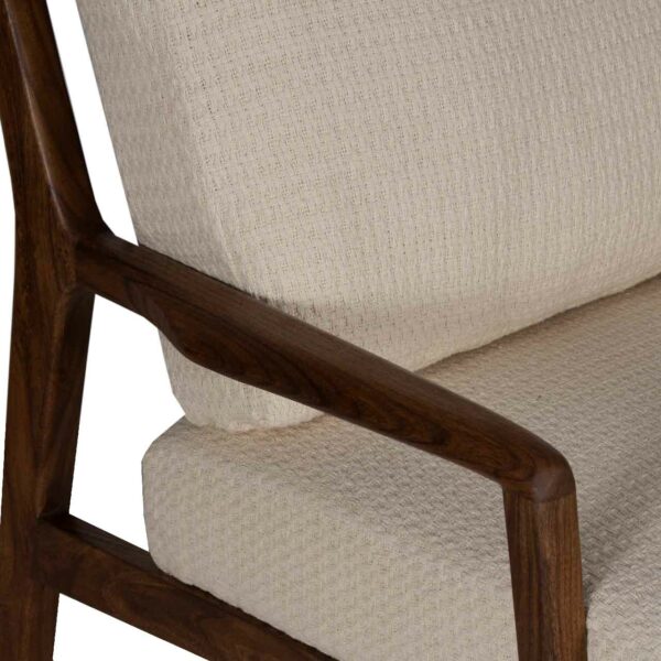 Gala Acacia Wood Fabric Arm Chair