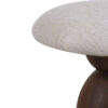 Garmich Mango Wood Fabric Round Stool