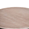 Global Mango Wood Metal Base Round Coffee Table