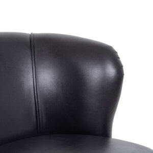Gubi Black Buff Leather 1 Seater Sofa