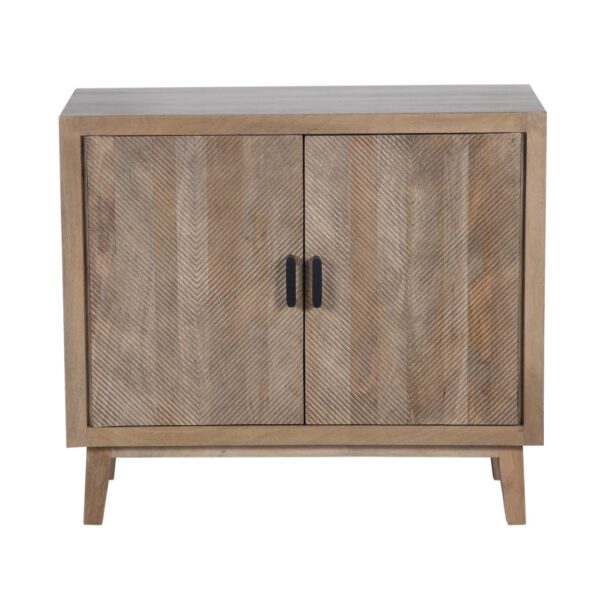 Hallway Mango Wood 2 Door Cabinet Large