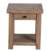 Hamil Mango Wood 1 Drawer Side Table