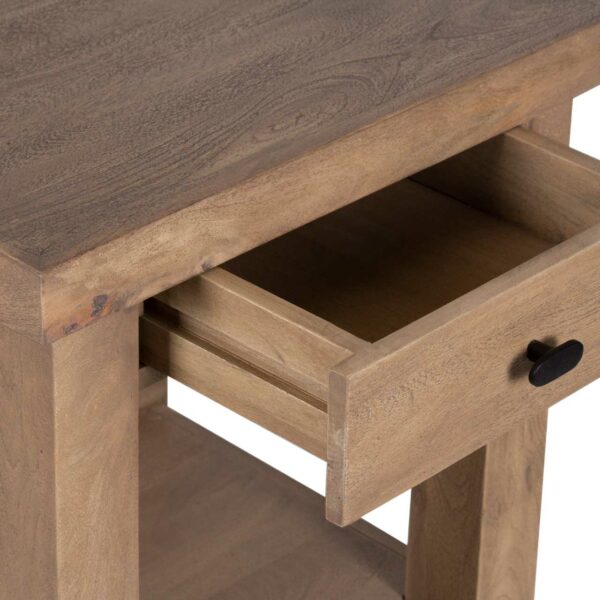 Hamil Mango Wood 1 Drawer Side Table