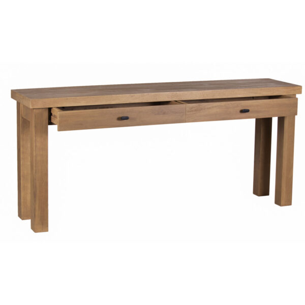 Hamil Mango Wood 2 Drawer Console Table Large