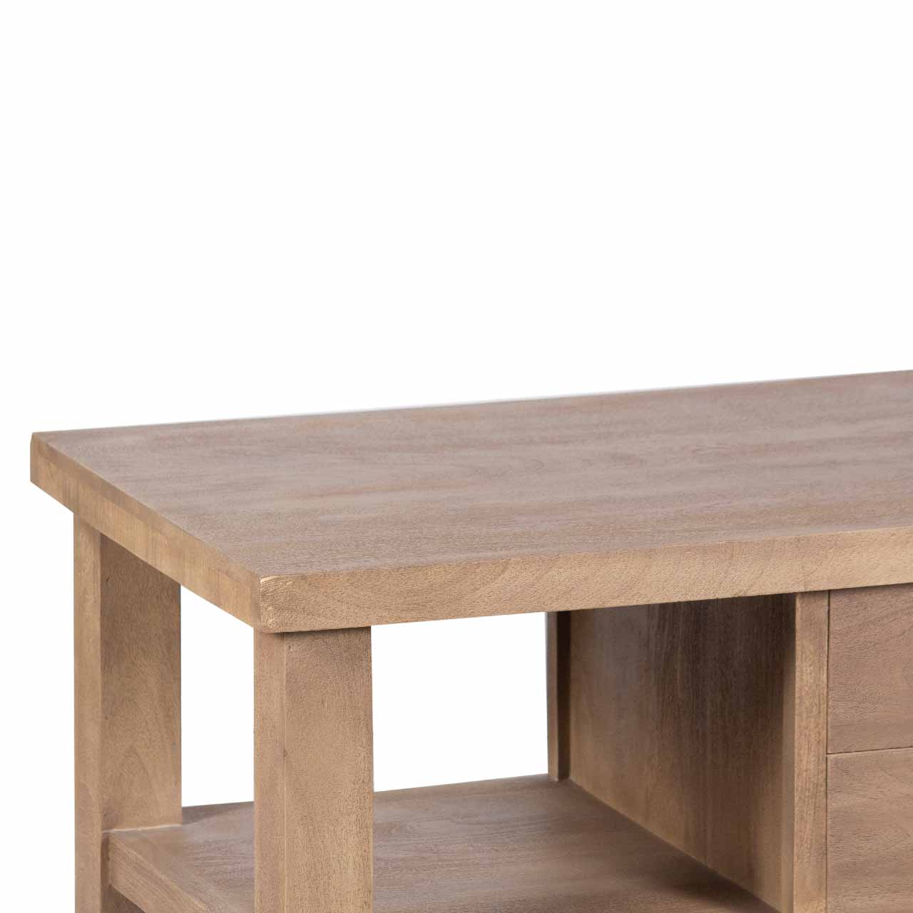 Hamil Mango Wood Coffee 1 Drawer Cabinet