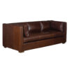 Hamilton Brompton Cocoa Buff Leather Sofa