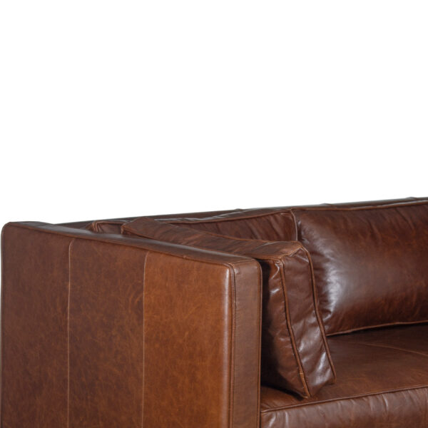 Hamilton Brompton Cocoa Buff Leather Sofa