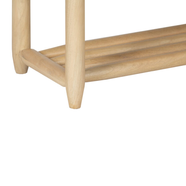 Hana Bench Mango Wood With Fabric Upholstery Seat