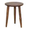 Harvey Mango Wood Round Side Table Big