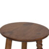 Harvey Mango Wood Round Side Table Big