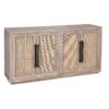 Havelock Mango Wood Cane 4 Door Cabinet