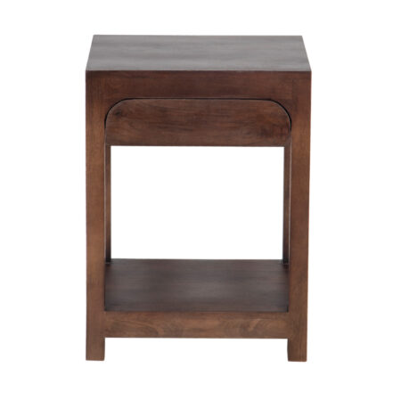 Hazel Mango Wood 1 Drawer Side Table