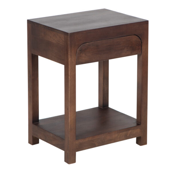 Hazel Mango Wood 1 Drawer Side Table