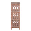 Helios 4 Tier Acacia Wood Bookshelf