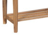 Helios Acacia Wood Bench With Slats Shelf