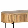 Henrik Mango Wood Metal Base Console Table