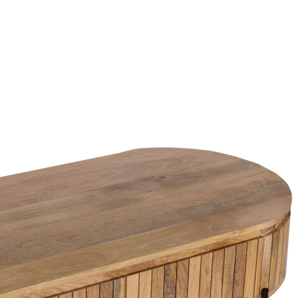 Henrik Mango Wood Metal Legs Coffee Table