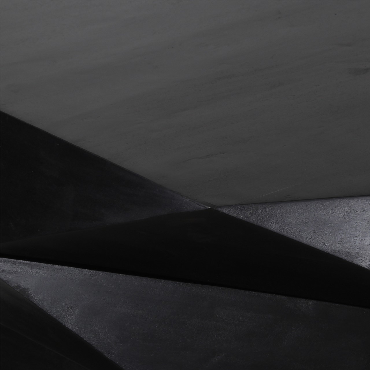 Hexagonal Mango Coffee Table With Storage Black E