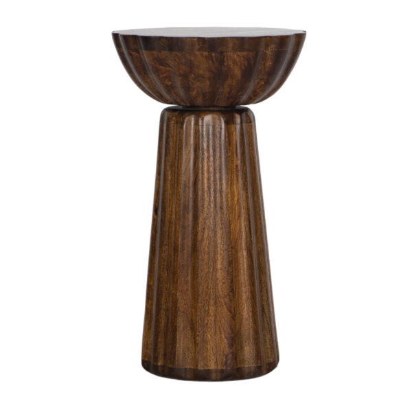 Histo Mango Wood Round Side Table