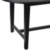 Holston Mango Wood Oval Dining Table Smooth Black