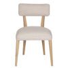 Homary Mango Wood Upholstered Dining Chair