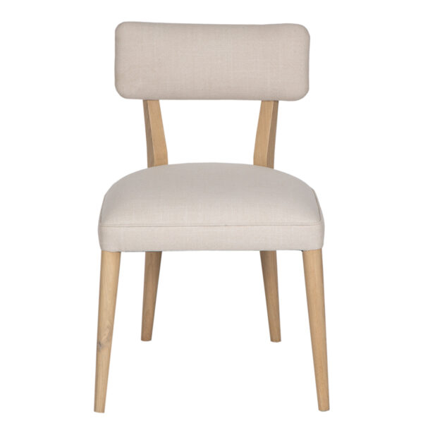 Homary Mango Wood Upholstered Dining Chair