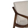 Jade Mango Wood Textured Fabric Uphostered Arm Chair