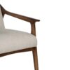 Jade Mango Wood Textured Fabric Uphostered Arm Chair