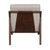 Jade Mango Wood Textured Fabric Uphostered Arm Chair