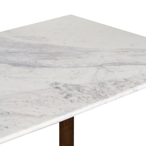 Jinxx Mango Wood Marble Top Dining Table