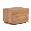 Jorden Acacia Wood 2 Drawer Bedside Table