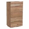 Jorden Acacia Wood 5 Drawer Highboy