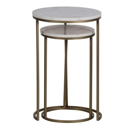 Keywest Marble Top S/2 Stool