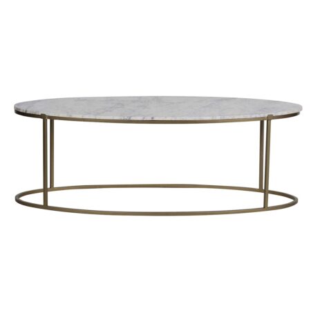 Keywest Oval Marble Coffee Table