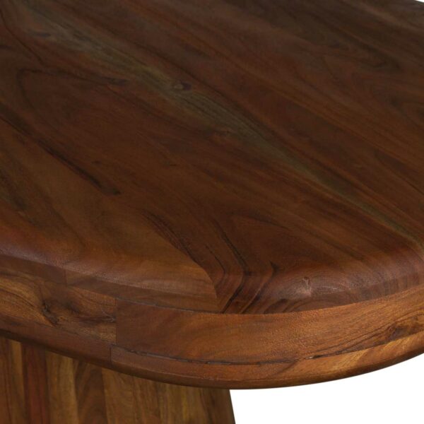 Kalida Acacia Wood Dining Table With Oval Base