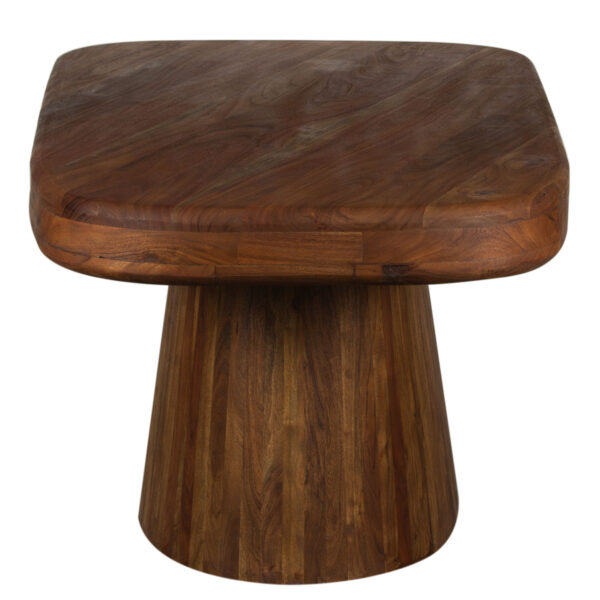 Kalida Acacia Wood Dining Table With Oval Base