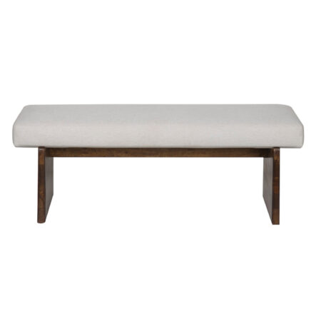 Kalon Mango Wood Bench With Upholstery Seat Kalon Mango Wood Bench With Upholstery Seat